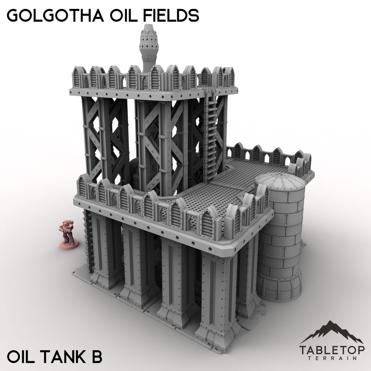 Tabletop Terrain Terrain 28/32mm / Oil Tank B Golgotha Oil Fields