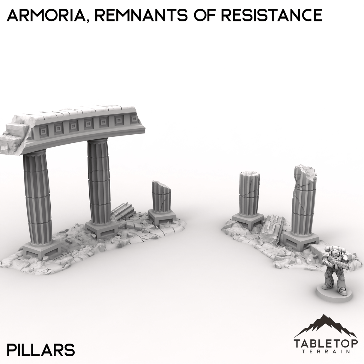 Tabletop Terrain Terrain 28/32mm / Pillars Armoria, Remnants of Resistance