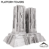 Tabletop Terrain Terrain 28/32mm / Platform Towers Karnac, The Tomb Planet