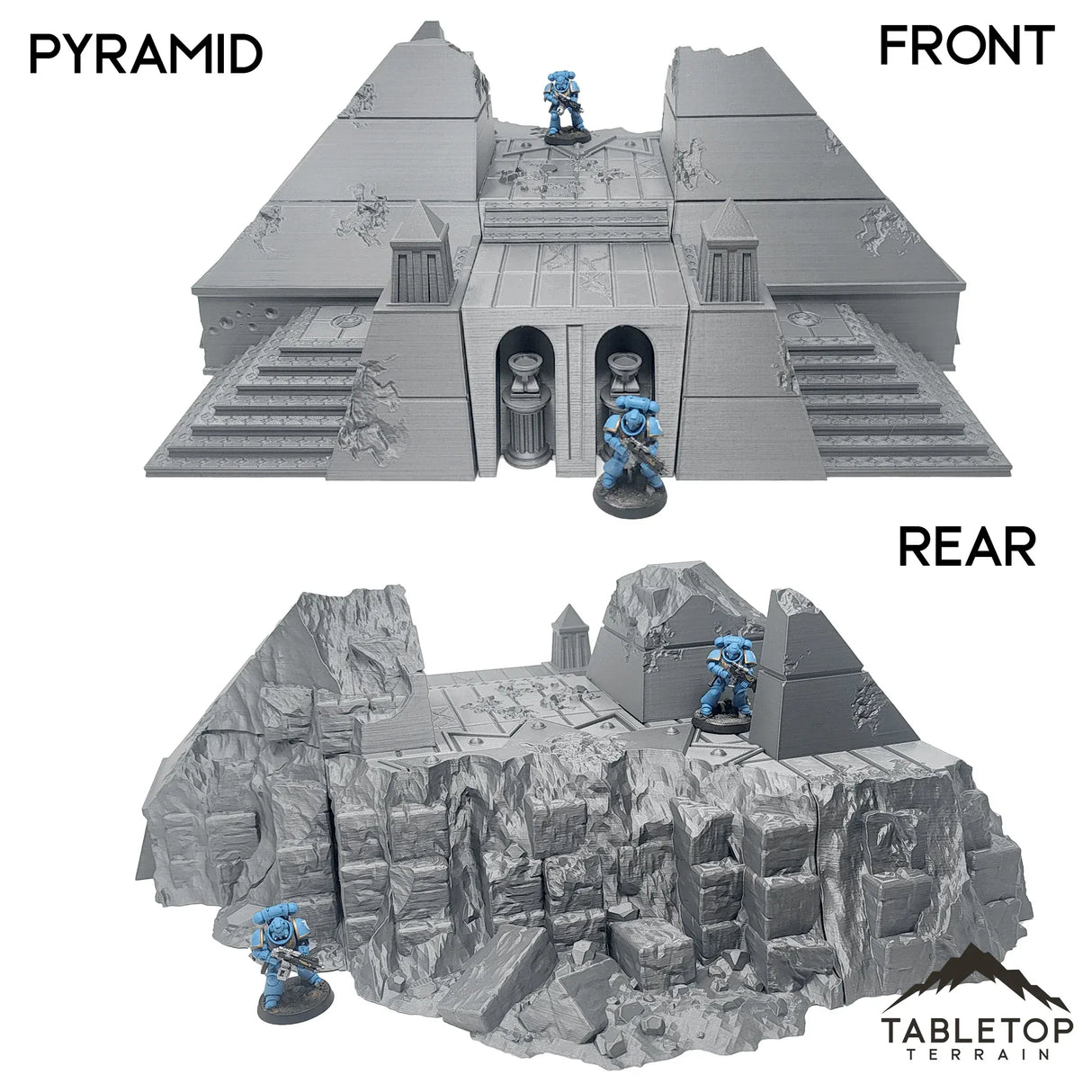 Tabletop Terrain Terrain 28/32mm / Pyramid Krotone in Flames
