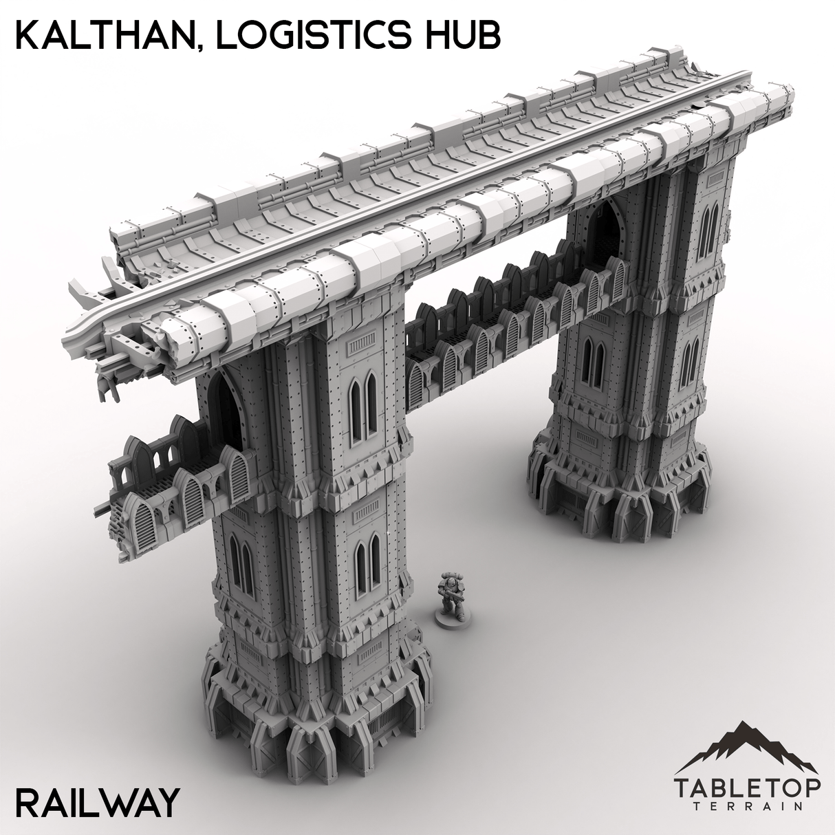 Tabletop Terrain Terrain 28/32mm / Railway Kalthan, Logistics Hub