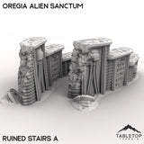 Tabletop Terrain Terrain 28/32mm / Ruined Stairs A Oregia Alien Sanctum