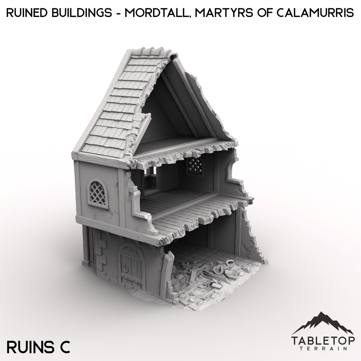 Tabletop Terrain Terrain 28/32mm / Ruins C Ruined Buildings - Mordtall, Martyrs of Calamurris