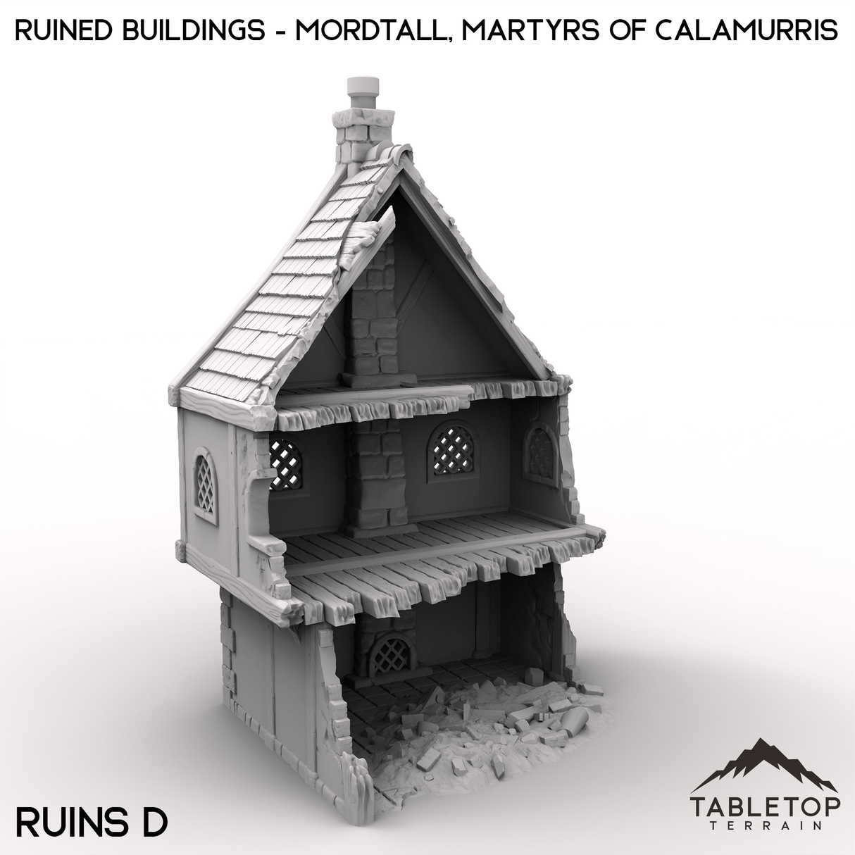 Tabletop Terrain Terrain 28/32mm / Ruins D Ruined Buildings - Mordtall, Martyrs of Calamurris