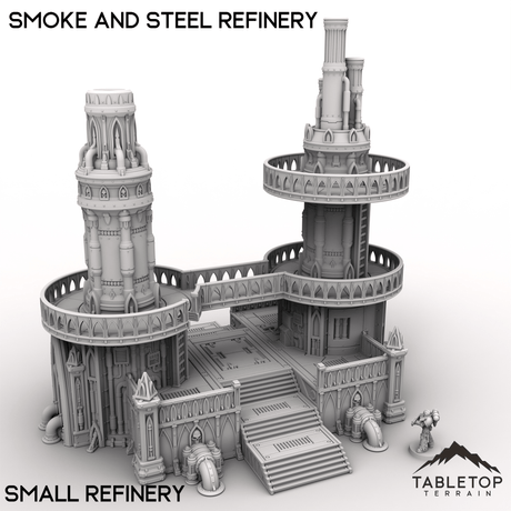 Tabletop Terrain Terrain 28/32mm / Small Refinery Smoke and Steel Refinery