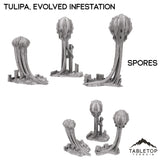 Tabletop Terrain Terrain 28/32mm / Spores Tulipa, Evolved Infestation