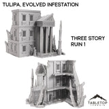 Tabletop Terrain Terrain 28/32mm / Three Story Ruin 1 Tulipa, Evolved Infestation