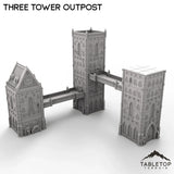 Tabletop Terrain Terrain 28/32mm Three Tower Outpost- Caelum Turrim #3