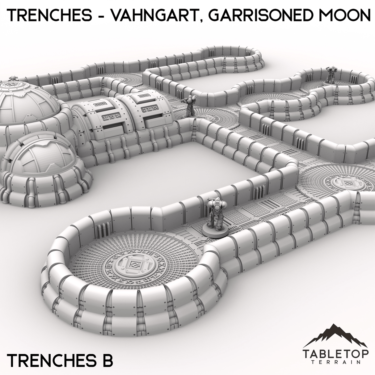 Tabletop Terrain Terrain 28/32mm / Trenches B Trenches - Vahngart, Garrisoned Moon