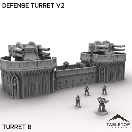 Tabletop Terrain Terrain 28/32mm / Turret B Defense Turret V2