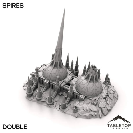 Tabletop Terrain Terrain 28/32mm / Twin Spires Spires - Abyssal Redeemer Crashed Flagship
