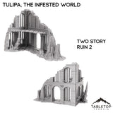 Tabletop Terrain Terrain 28/32mm / Two Story Ruin 2 Tulipa, The Infested World