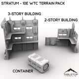 Tabletop Terrain Terrain 3-Story Ruins Stratum - WTC compatible Terrain Pack