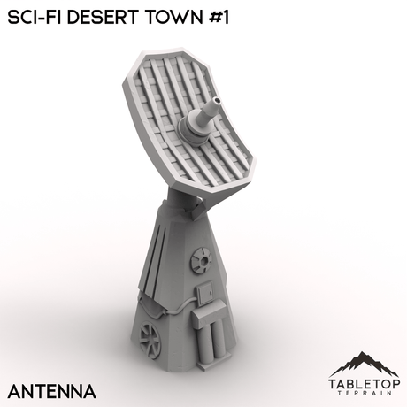 Tabletop Terrain Terrain 32mm / Antenna Sci-Fi Desert Town #1