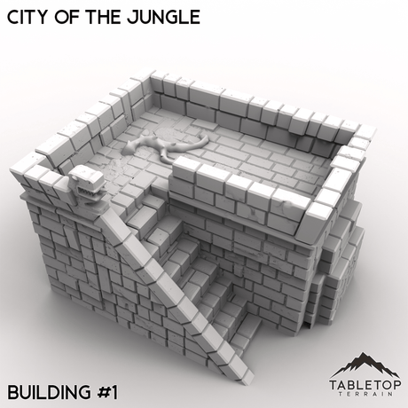 Tabletop Terrain Terrain 32mm / Building 1 City of the Jungle