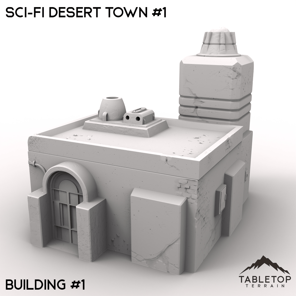 Tabletop Terrain Terrain 32mm / Building 1 Sci-Fi Desert Town #1