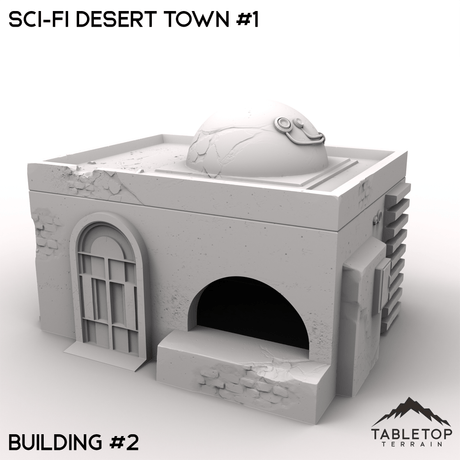 Tabletop Terrain Terrain 32mm / Building 2 Sci-Fi Desert Town #1