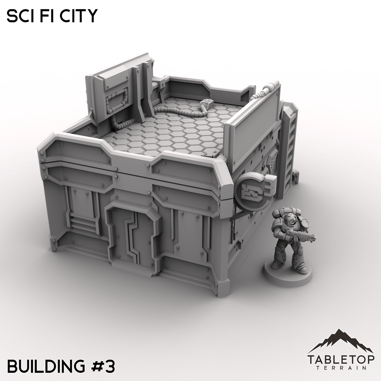 Tabletop Terrain Terrain 32mm / Building 3 Sci Fi City