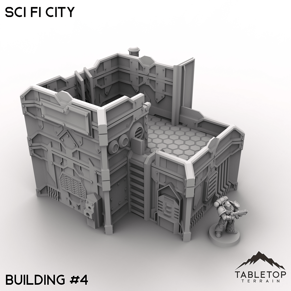 Tabletop Terrain Terrain 32mm / Building 4 Sci Fi City