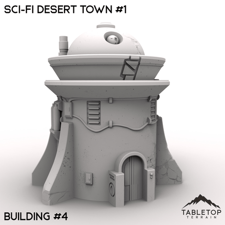 Tabletop Terrain Terrain 32mm / Building 4 Sci-Fi Desert Town #1