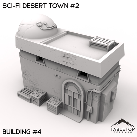 Tabletop Terrain Terrain 32mm / Building 4 Sci-Fi Desert Town #2