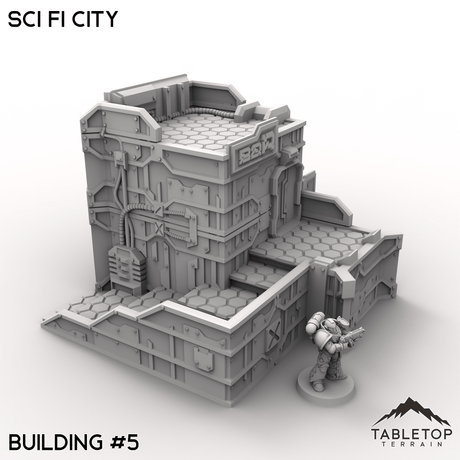 Tabletop Terrain Terrain 32mm / Building 5 Sci Fi City