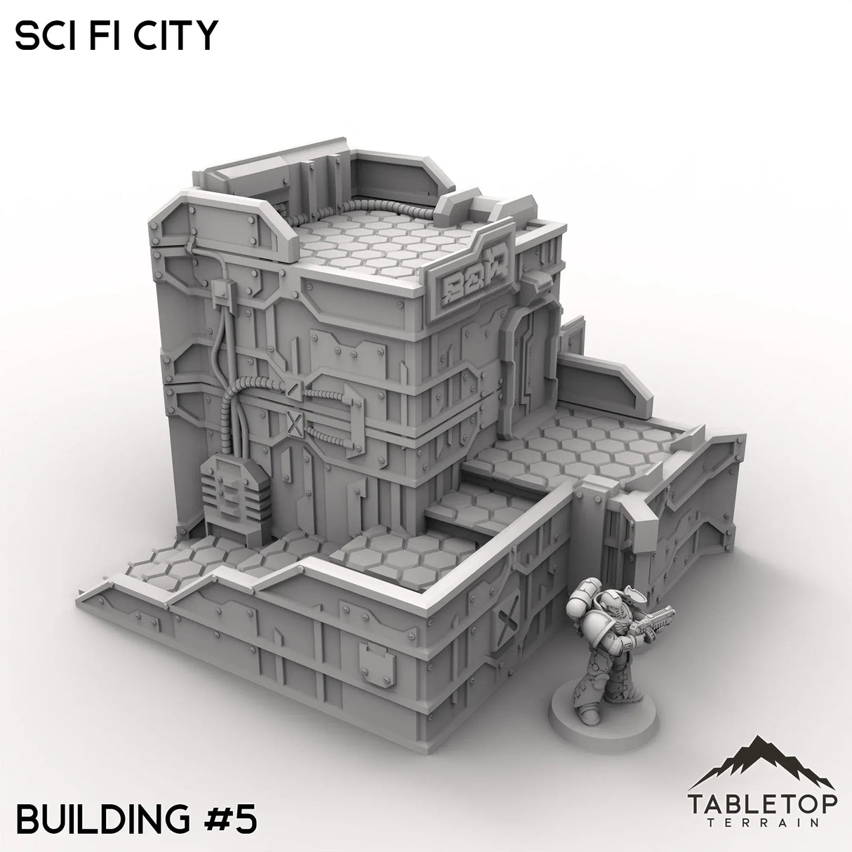 Tabletop Terrain Terrain 32mm / Building 5 Sci Fi City