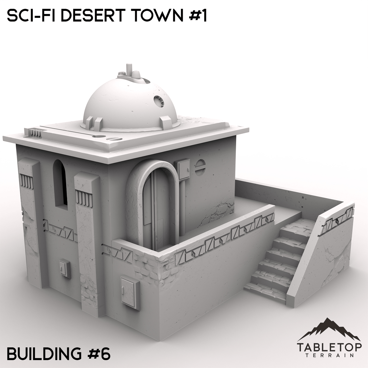 Tabletop Terrain Terrain 32mm / Building 6 Sci-Fi Desert Town #1