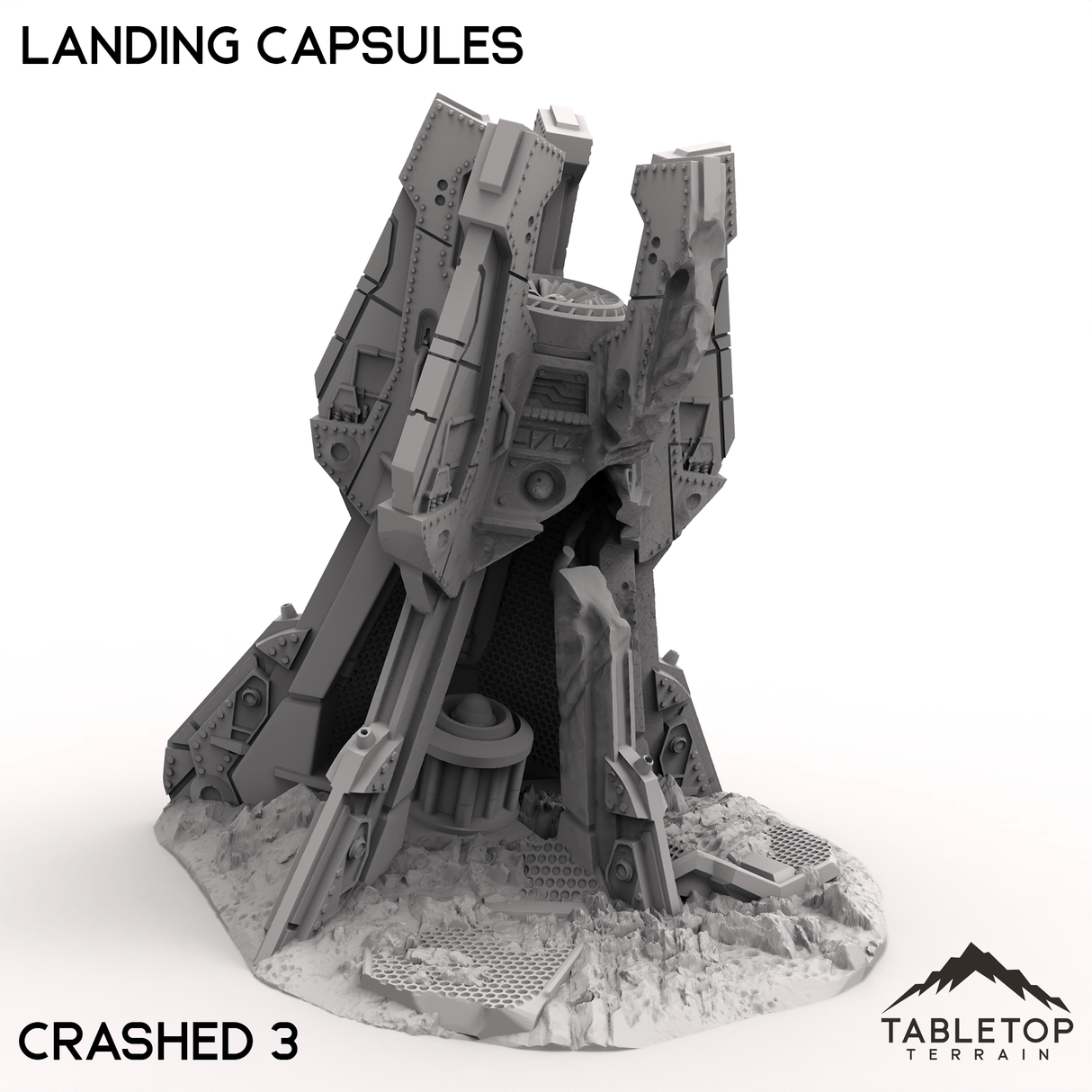 Tabletop Terrain Terrain 32mm / Crashed Capsule 3 Landing Capsules