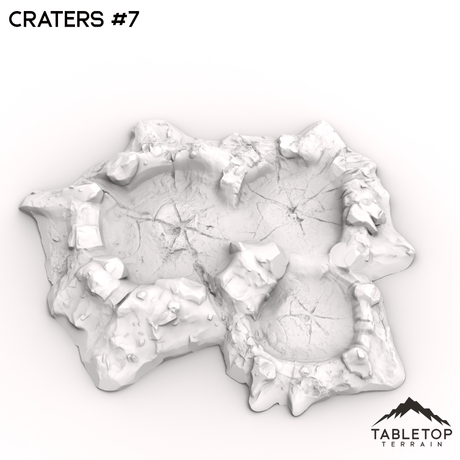 Tabletop Terrain Terrain 32mm / Crater 7 Craters