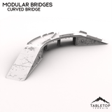 Tabletop Terrain Terrain 32mm / Curved Bridge Modular Grimdark Bridges