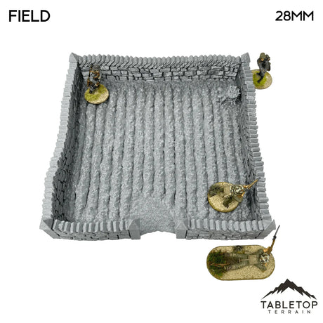 Tabletop Terrain Terrain 32mm / Field Farm Fields - Country & King - Fantasy Historical Terrain