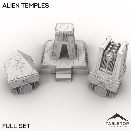 Tabletop Terrain Terrain 32mm / Full Set Alien Temples