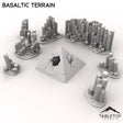 Tabletop Terrain Terrain 32mm / Full set Basaltic Terrain