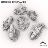 Tabletop Terrain Terrain 32mm / Full set Crashed Orc Planes