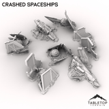 Tabletop Terrain Terrain 32mm / Full set Crashed Spaceships