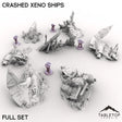 Tabletop Terrain Terrain 32mm / Full Set Crashed Xeno Ships