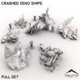 Tabletop Terrain Terrain 32mm / Full Set Crashed Xeno Ships
