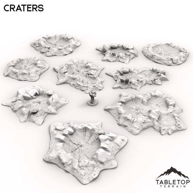 Tabletop Terrain Terrain 32mm / Full set Craters