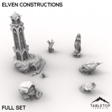 Tabletop Terrain Terrain 32mm / Full Set Elven Constructions