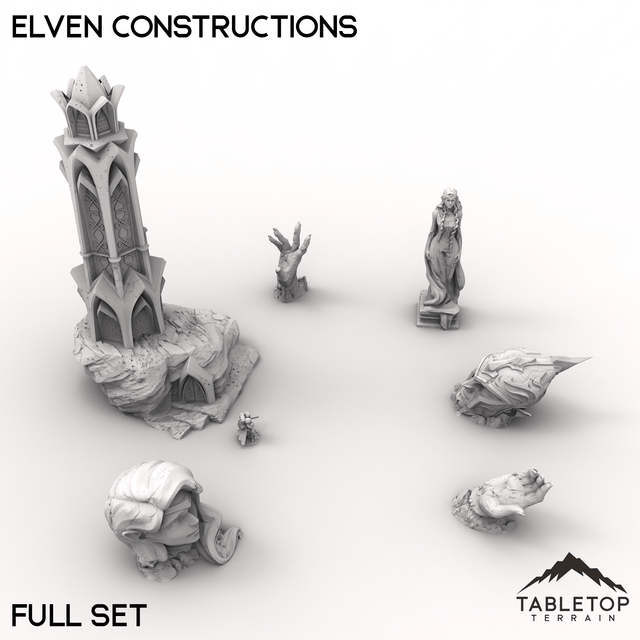 Tabletop Terrain Terrain 32mm / Full Set Elven Constructions