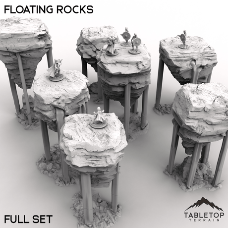 Tabletop Terrain Terrain 32mm / Full Set Floating Rocks