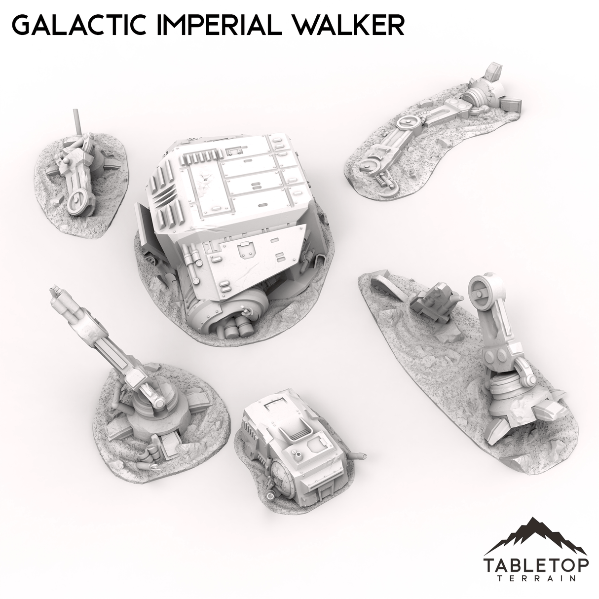 Tabletop Terrain Terrain 32mm / Full set Galactic Imperial Walker