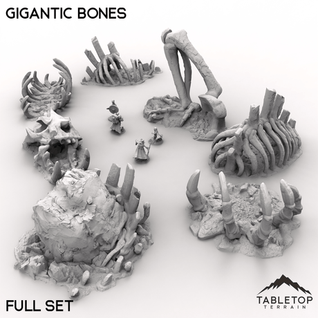 Tabletop Terrain Terrain 32mm / Full Set Gigantic Bones