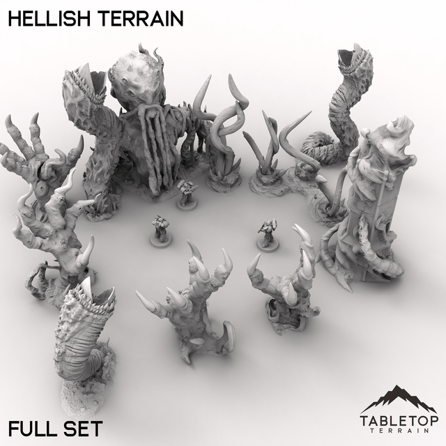 Tabletop Terrain Terrain 32mm / Full Set Hellish Terrain