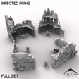 Tabletop Terrain Terrain 32mm / Full Set Infected Ruins