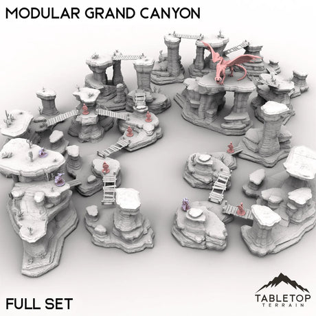 Tabletop Terrain Terrain 32mm / Full Set Modular Grand Canyon
