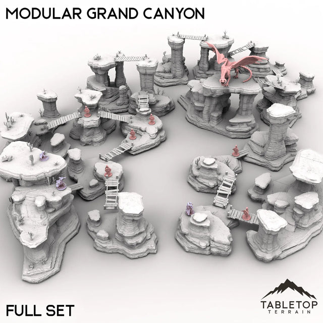 Tabletop Terrain Terrain 32mm / Full Set Modular Grand Canyon