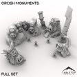 Tabletop Terrain Terrain 32mm / Full Set Orcish Monuments