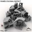 Tabletop Terrain Terrain 32mm / Full Set Ruined Colonial District